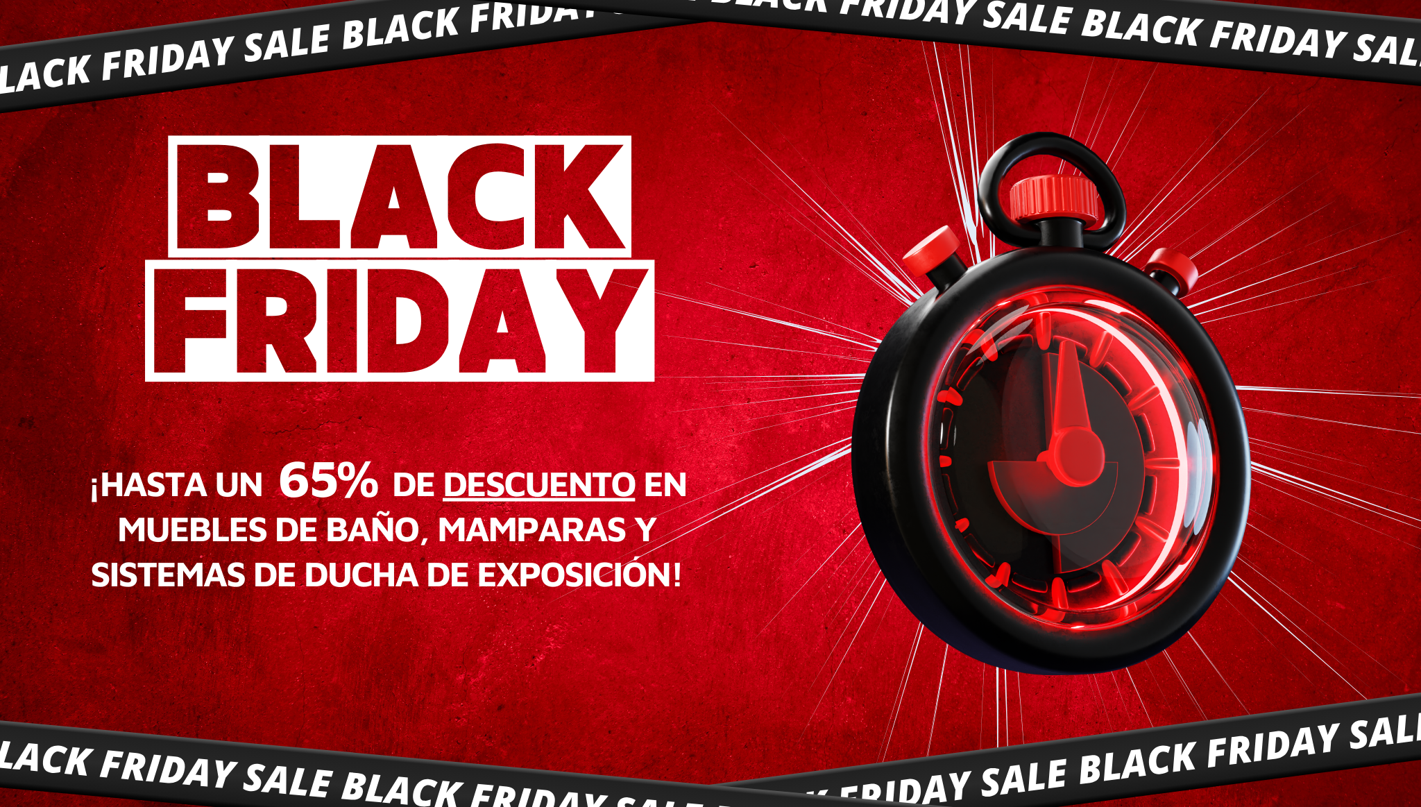 Black Friday - Descuentos en muebles de baño, mamparas y sistemas de ducha